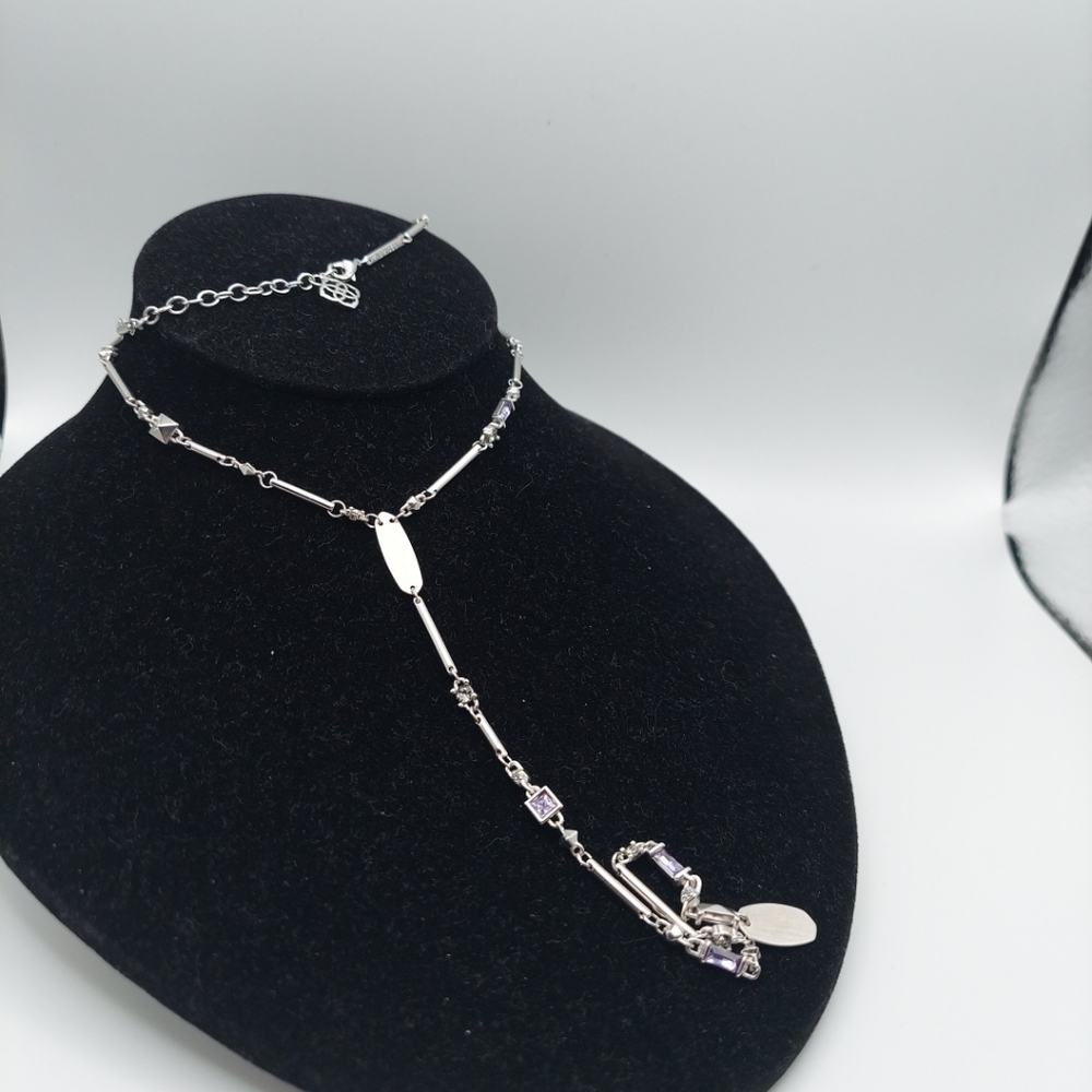 Kendra Scott Silver Necklace with Purple Accents - Picture 5 of 16